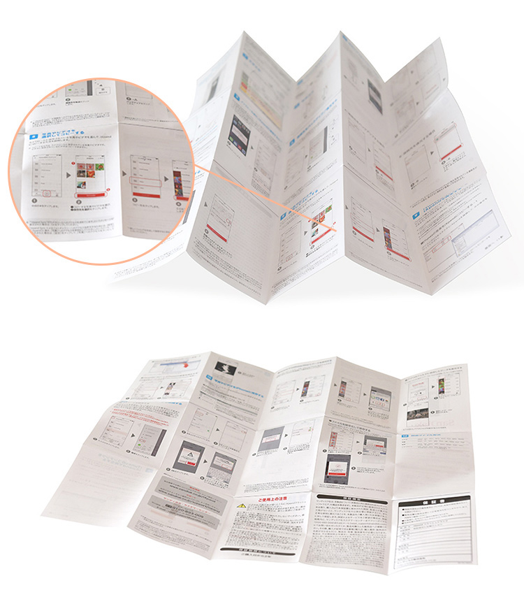 Why do paper instruction sticker mostly adopt folding design?